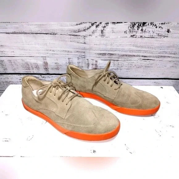 Cole Haan Nike Air Wingtip Oxford Sneaker Orange Tan size 11.5 Athletic Comfort - Picture 2 of 6